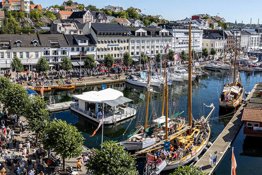 Pollen i Arendal under Arendalsuka 2023 (Foto: Arendalsuka/Mona Hauglid)