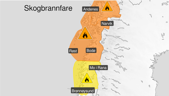 Stor skogbrannfare