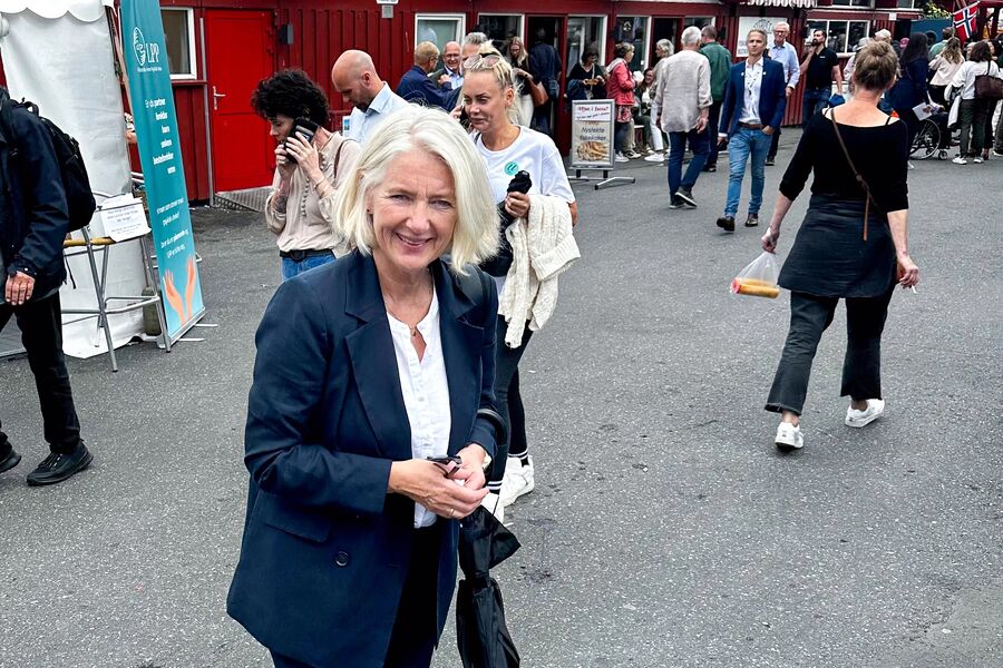 Marianne W. Røiseland, adm. dir. i RørNorge på Arendalsuka i forrige uke. Foto: RørNorge.