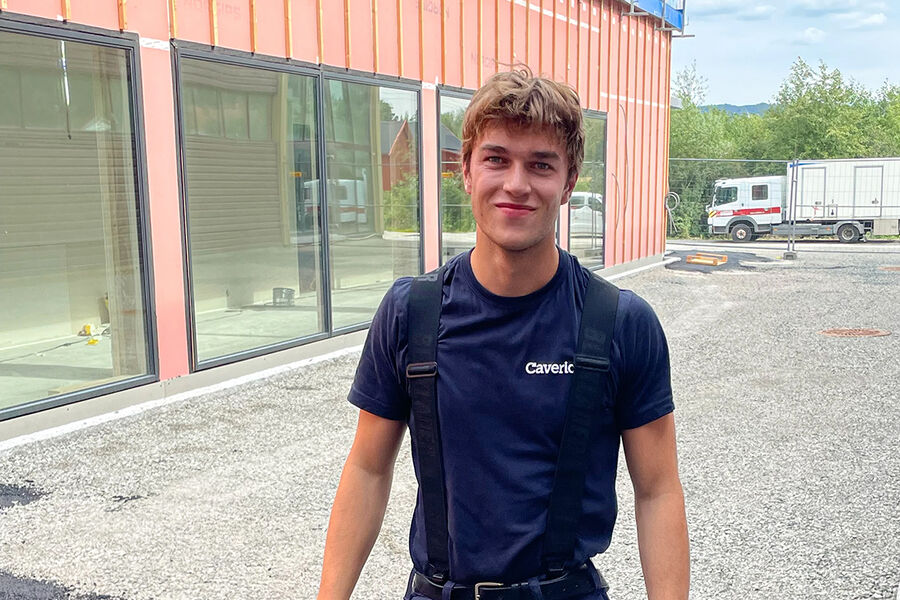 Even Strøm Hammer er 19-år og er lærling i Caverion Norge avd. Levanger. Han skal representere Trøndelag i Rørlegger-NM.