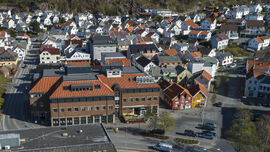 Bygg og hus i Egersund sentrum