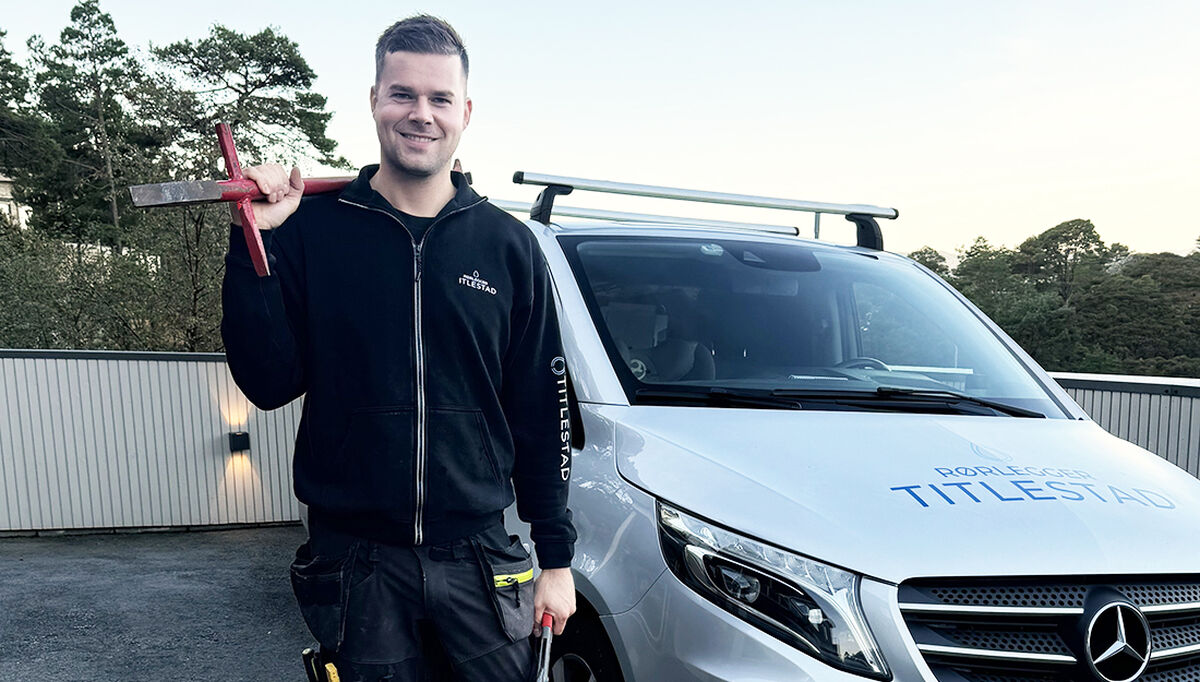 Daniel Titlestad, fra Rørlegger Titlestad AS, er en av medlemsbedriftene i Rørkjøp som har benyttet seg av kjedens mentorordning.