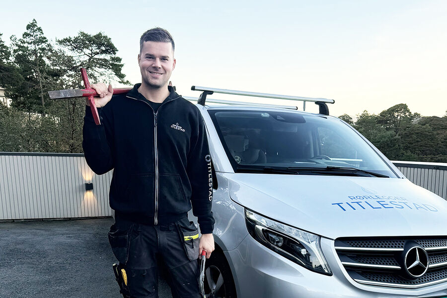 Daniel Titlestad, fra Rørlegger Titlestad AS, er en av medlemsbedriftene i Rørkjøp som har benyttet seg av kjedens mentorordning.