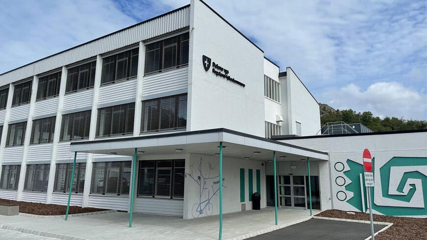 Framsiden av Dalane videregående skole