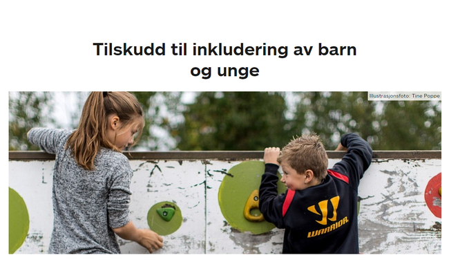 Utklipp fra bufdir.no