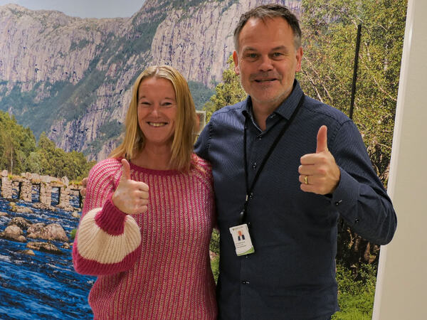 Silje Blitzner sammen med Jan Harald Forsmo