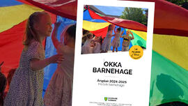 Framsiden av Hellvik barnehage sin årsplan for 2024