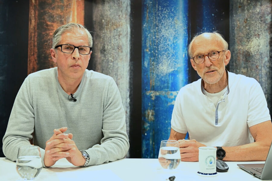 Advokat Trond Martinussen og spesialrådgiver John Aabø i RørNorge. Foto: RørNorge.