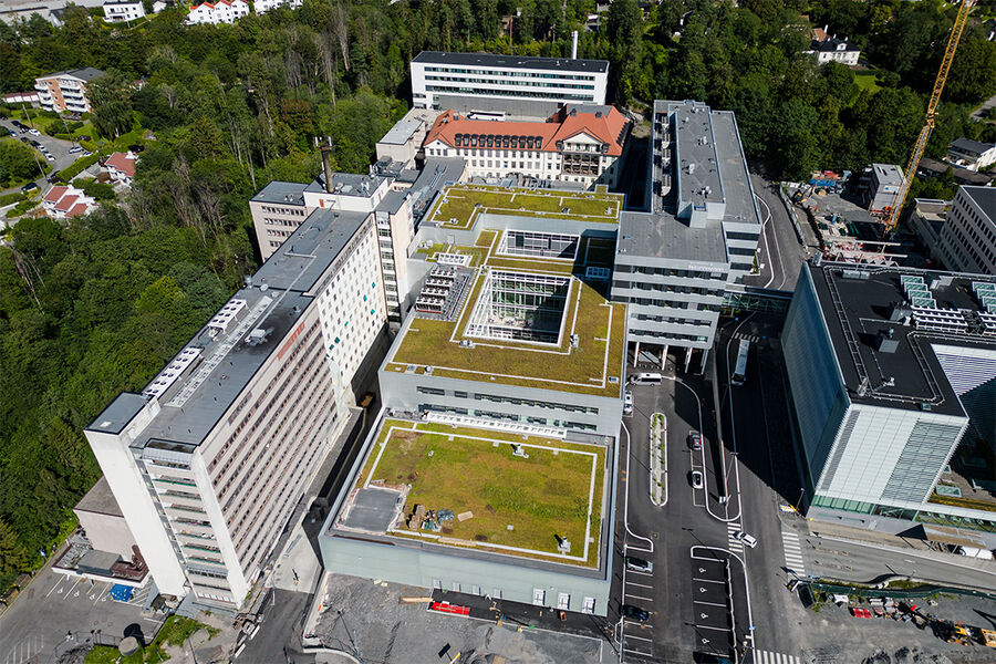 Det nye klinikk- og protonbygget på Radiumhospitalet er offisielt åpnet. Bravida har levert sanitær- og varmeinstallasjoner til kreftsykehuset Foto: Paal Lunde, Oslo universitetssykehus