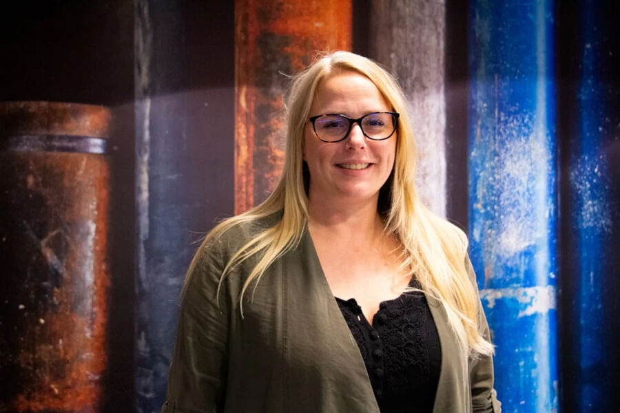 Iselin Abell Nilsen blir ny fagsjef i Rørentreprenørene Norge, og vil overta mange av oppgavene til Oddgeir Tobiassen, som etter nesten 30 år i RørNorge takker av til sommeren i 2025. Foto: RørNorge