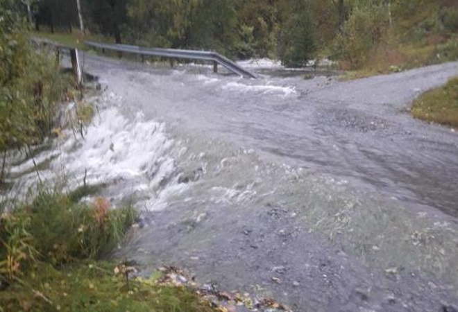 Flom i Nergårdselva, Mørsvik 2020