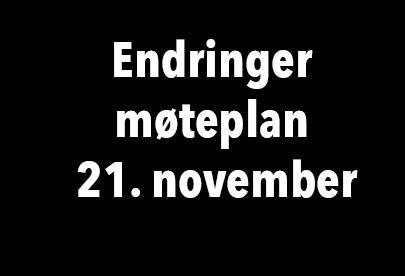 Endring i møteplan, illustrasjon