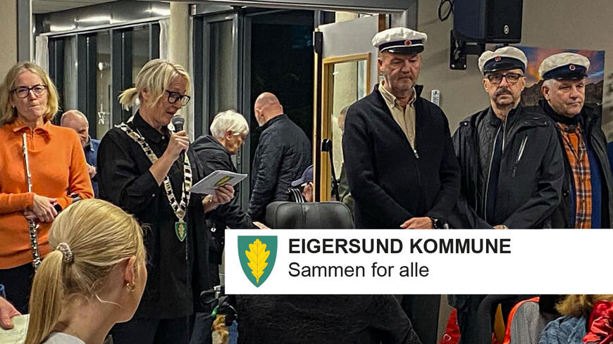 Ordfører taler på Lagård bo- og servicesenter