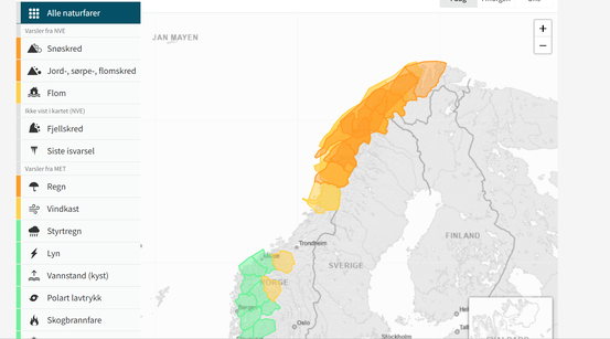 Skjermbilde fra varsom.no