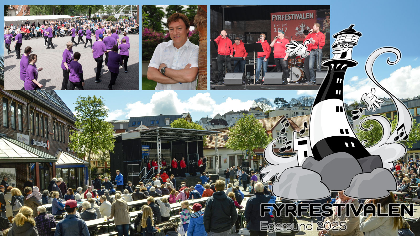 Tidligere arrangement med Fyrfestivalen i Egersund sentrum