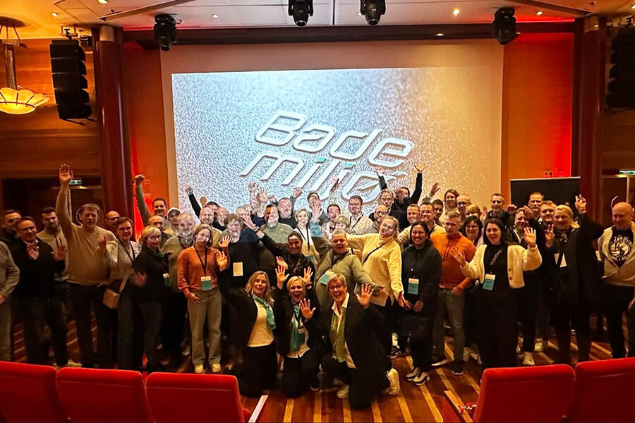 Bademiljø-kjeden holdt nylig sitt årlige møte, denne gangen på Kiel-fergen.