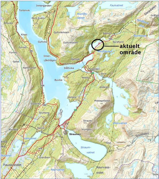 Fylling Nordfjorden oversikt