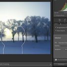 Her ber vi Lightroom om å fjerne et element i forgrunnen av bildet.