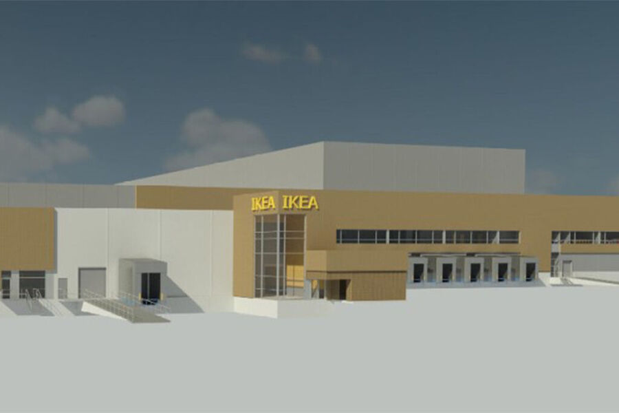 Illustrasjonsbilde av Ikeas nye varelager i Vestby. Foto: IKEA