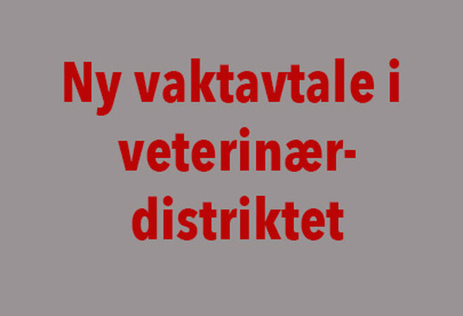 Illustrasjon vaktavtale i veterinærdistriktet