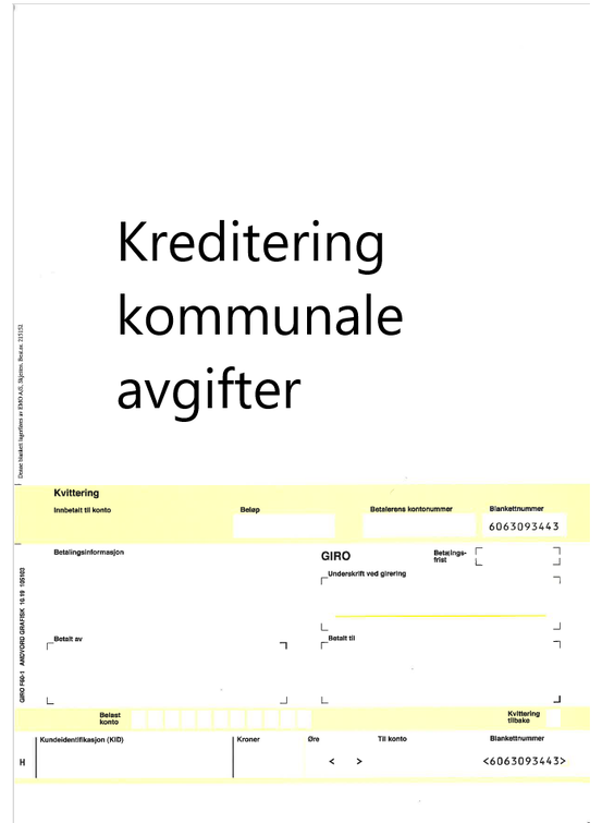 Kreditering kommunale agifter