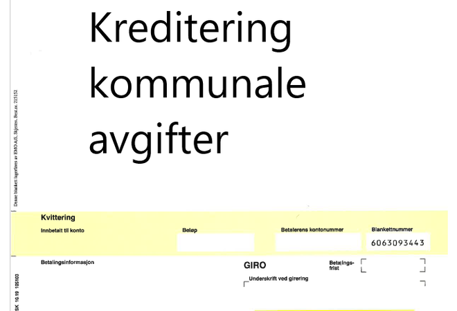 Kreditering kommunale agifter