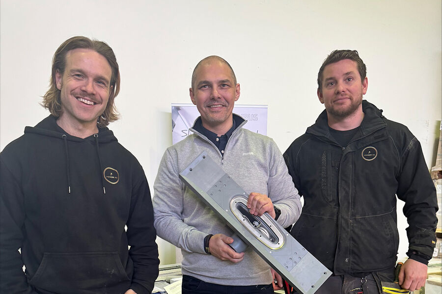 I dag inviterte Tempe VVS i Trondheim til inspirasjonsdag for proffene, hvor de har gjennomgang av løsninger, samt nye og eksisterende produkter. Her ser vi rørleggerne Sigurd Emil Steen (fv), og Jøran Vestengen fra ProRør AS, med Lasse Øiahals fra Purus i midten.