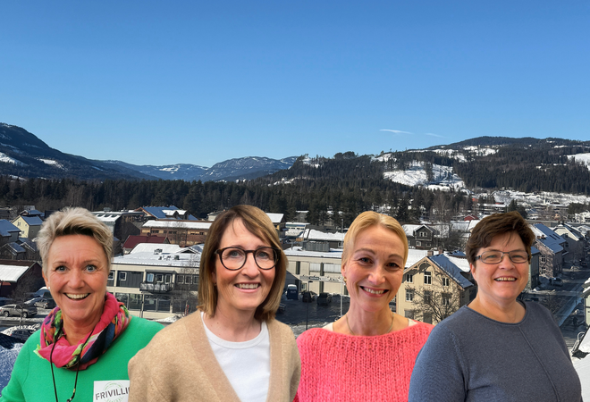 F.v. Hilde Lindahl, Bente Øverby, Unn Silje Brattsveen og Liv Solveig Alfstad