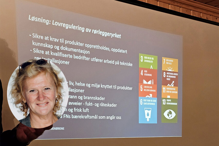 - Mangel på krav til kompetanse fører til omdømmesvikt i faget, dårlig håndverk og mange vannskader. Slik kan det ikke fortsette, sier opplæringsleder Elin Moer Brænne hos Rørentreprenørenes opplæringskontor Vestfold. Hun få full støtte av Arild Brekke i Brekke Sanitær AS. - Nå må vi slutte å stå med lua i hånda ovenfor myndighetene.