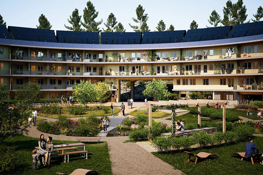 Enny er valgt som solcellepartner for Oen på Rødtvet i Oslo: