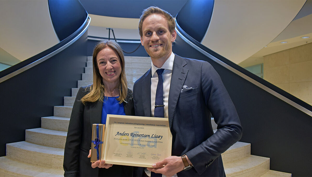 Anders R. Liaøy fra Multiconsult Norge er kåret til årets ledertalent i Europa av den rådgivende ingeniørorganisasjonen EFCA