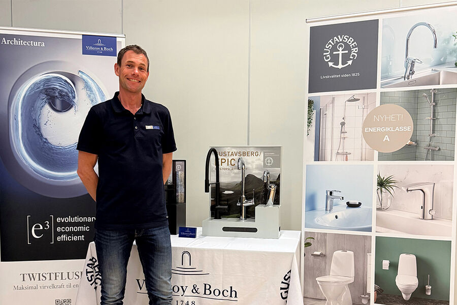 Gustavsbergs distriktssjef Jan-Henrik Olsnes, sier det er mye å sette seg inn for rørleggeren når det gjelder alle Breeam-kravene. - Derfor ønsker vi sammen med Ahlsell å være en medspiller i forhold til å kunne gi rørleggeren akkurat det de trenger av dokumentasjon og produktinfo, sier han.