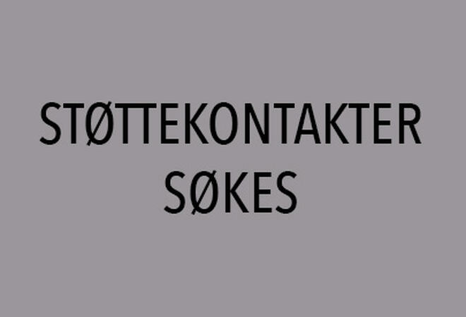 Tittel - støttekontakter søkes, plakat