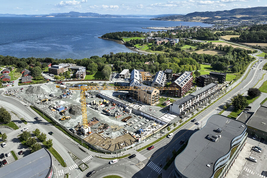 I Leangenbukten, Trondheim skal det bygges 500 nye boliger innen 2030.