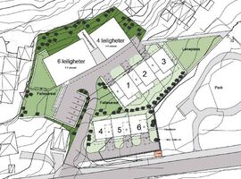 Situasjonsplan av mulig utbygging av området hentet fra planbeskrivelsen figur 25.