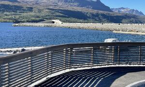 Utsikt mot molo Sjøvegan