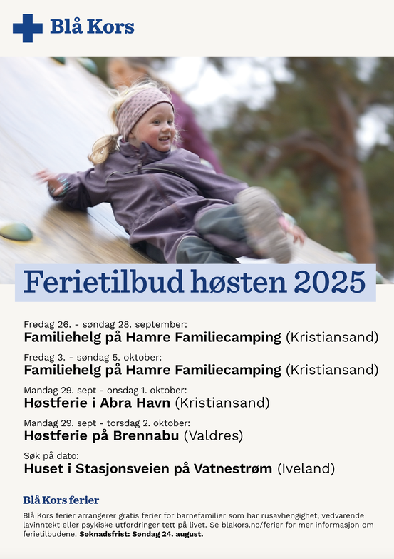 Høstferietilbud Blå Kors