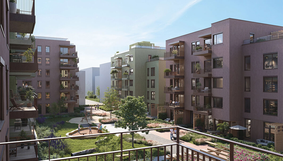 Kobberkvartalet_Illustrasjon: HRTB Arkitekter