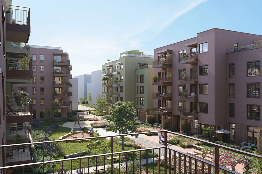 Kobberkvartalet_Illustrasjon: HRTB Arkitekter