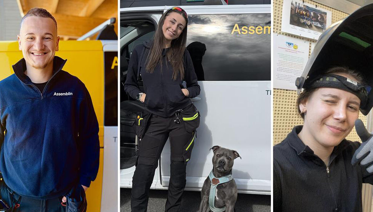 Edin Hasic Flesjaa-Mathisen fra Assemblin Service Oslo, Anette Rogstad Olsen, Service Ski, og Sila Sude Sobaci, Service Oslo, er med i finalerunden i kåringen av Norges hyggeligste rørlegger.