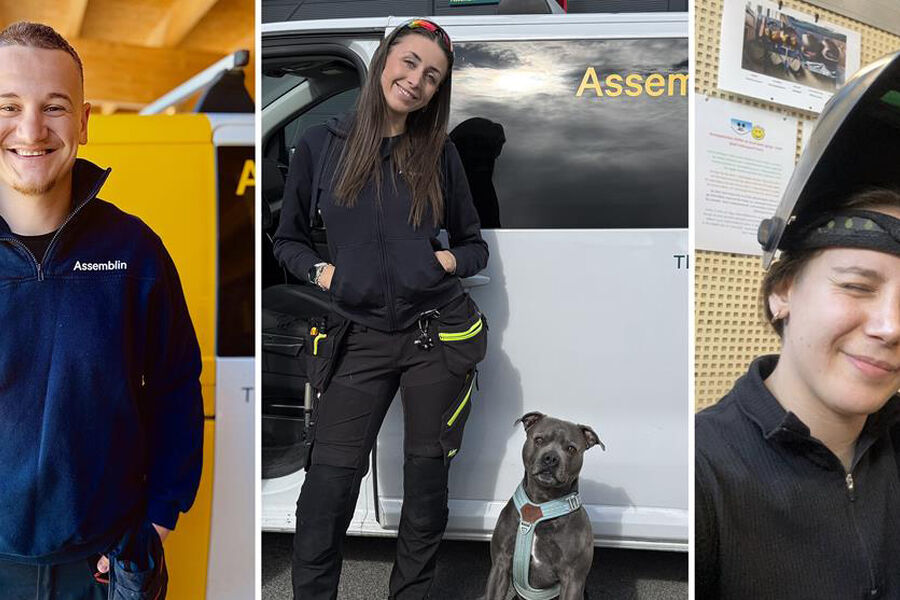 Edin Hasic Flesjaa-Mathisen fra Assemblin Service Oslo, Anette Rogstad Olsen, Service Ski, og Sila Sude Sobaci, Service Oslo, er med i finalerunden i kåringen av Norges hyggeligste rørlegger.