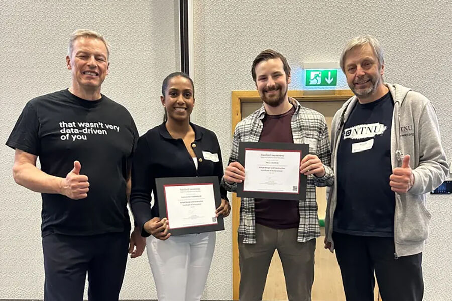 Tre ansatte i Bravida har fullført den ettertraktede VDC-sertifiseringen gjennom NTNU og Stanford University.