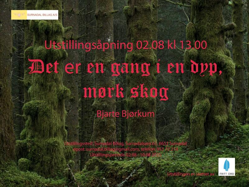 Plakaten til Bjarte Bjørkums utstilling