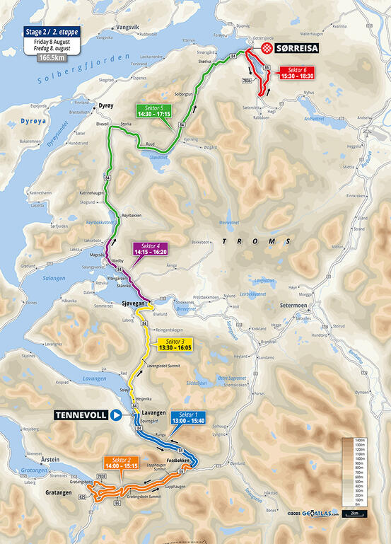 kart stengte veier ARN 2025