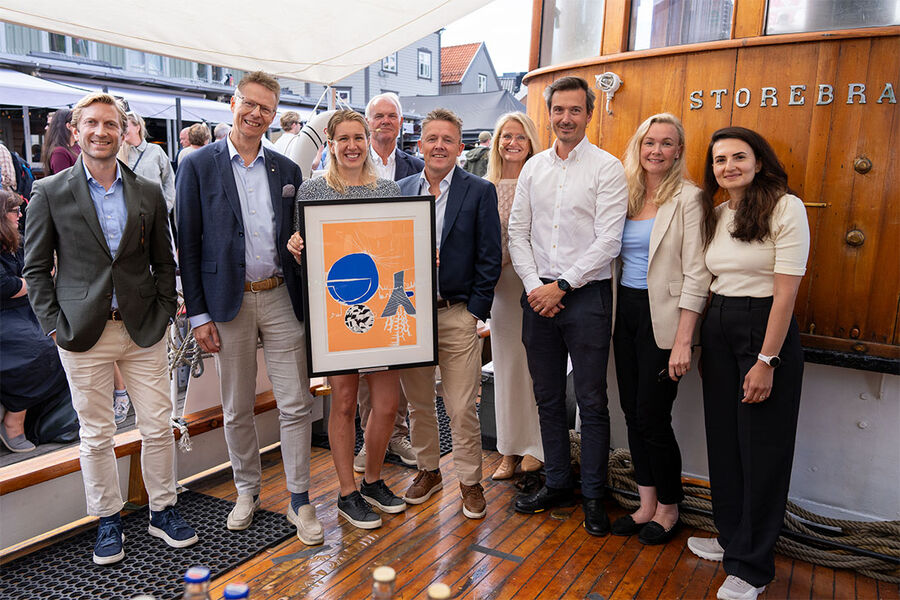 For femte år på rad delte Storebrand Eiendom ut pris. Årets vinnere var prosjektet til OPF og PKH. Foto: Lise Eide Risanger/Storebrand.