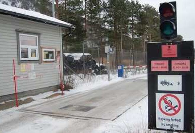 Innkjøring deponiet på Steiland