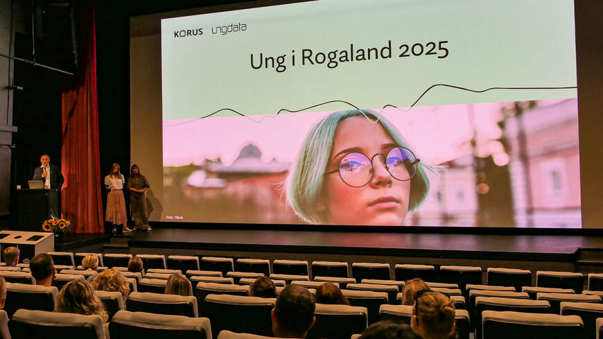 Åpningsbildet som ble vist i Egersund kulturhus
