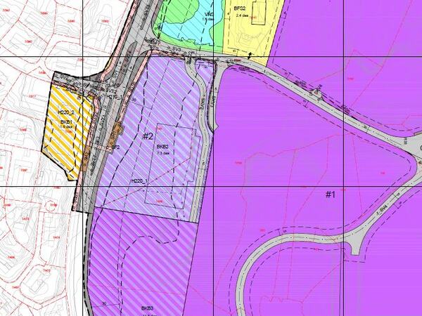 Utsnitt fra plankart som viser bestemmelsesområdene Utsnitt fra plankart som viser bestemmelsesområdene