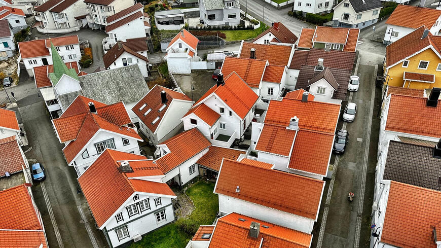 Hustak i Egersund sentrum