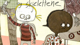 To tegnede gutter som ser på hverandre